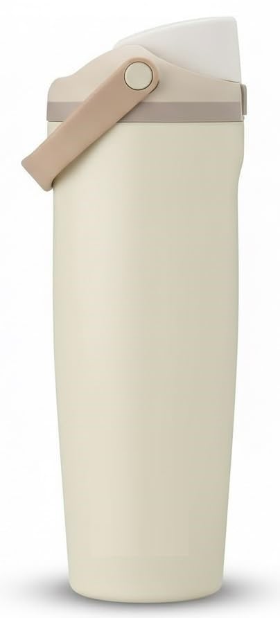Image of Water Tumbler 900ml | Leak Proof FreeSip Lid with Straw & Chug Spout | BPA Free Reusable Steel Tumbler | Cup Holder Friendly | Travel & Office Use (Lightly Toasted)