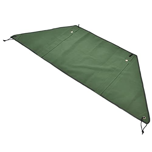 BORDSTRACT Folding Stove Windscreen, Fireproof Canvas Gas Burner Windshield, Portable Camping Windbreaks with Support Rods for Alcohol Stoves Grill BBQ Outdoor Picnic