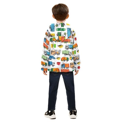Image of Boys Fleece Jacket Hooded Autumn Winter Long Sleeve Thick Warm Outerwear;3-10 Years Kids Cute Fuzzy Jacket