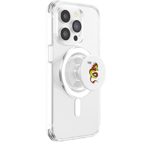PopGrip pour MagSafe Dragon Chinois Rouge et support Tai Chi pour iPhone