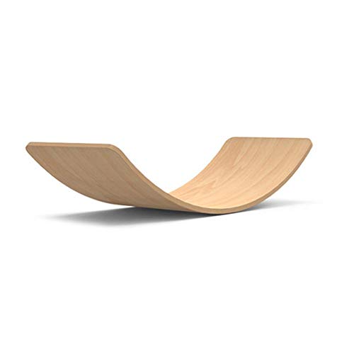 winnerruby Wobble Balance Board de madera, Wobble Board Kids, balancín curvado, Baby Slide, tabla de equilibrio para niños pequeños