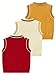 Fdqin Boys Sweater Unisex Vest Cable Knit V-Neck Knitted Uniform Kids Girls Clothes Vests Red Yellow Apricot 11-12 Years