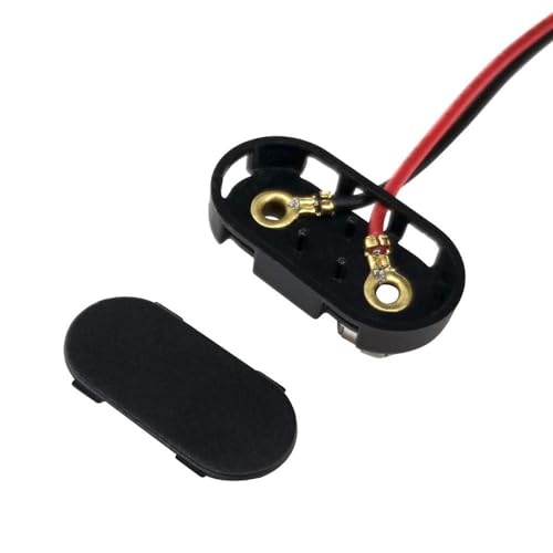 10 Stück 9V Batterie Clip T Typ 9V Volt Batterie Anschluss für Batterien Clip Batterie mit Lenkrad kabeln 150 mm
