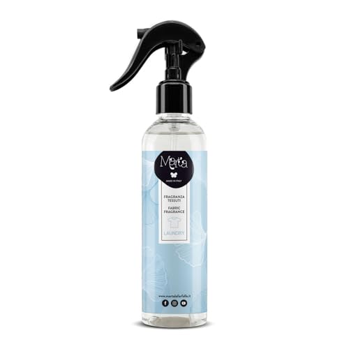 Laundry - Ambientador para tejidos en spray y perfume de colada limpio de flores de algodón y talco - 250 ml