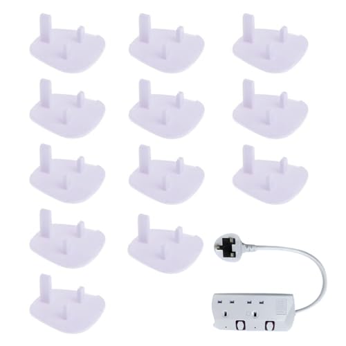 Lembeauty Protège-Prises Sécurité Enfant | Protection Murale,Protection Anti-Choc Électrique 12 Pièces pour Cuisine