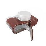 Daconovo ポータブルカメラ保護ケース レトロスタイルカメラケース キャリーバッグ 開口部底デザイン ショルダーストラップ付き 富士フイルム X100VI カメラ用