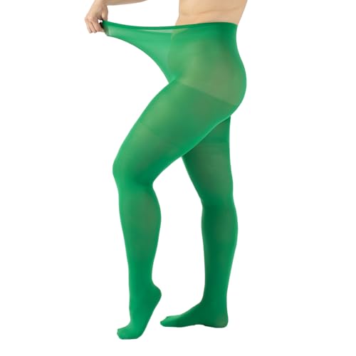 Image of CALZITALY Plus Sizes Anti-Chafing Opaque Tights | 60 DEN | L - 4XL | Black | Italian Hosiery