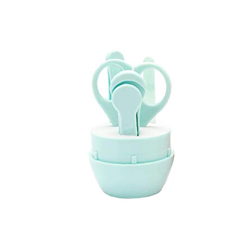 Manucure bébé Set par Arrnew | 4-in-1 Toilettage Kit bébé avec l'ours cas, coupe-ongles pour bébé, ciseaux, fichiers et brucelles | Kit soins Nail bébé