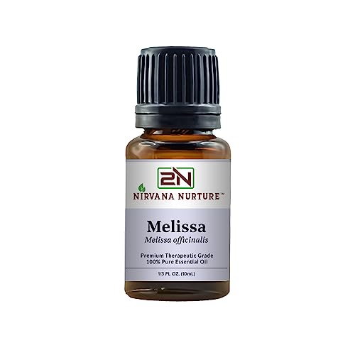 Nirvana Nurture Melissa Essential Oil 100% Pure Undiluted Aromatherapy Oil for Diffuser Hair & Skin Care