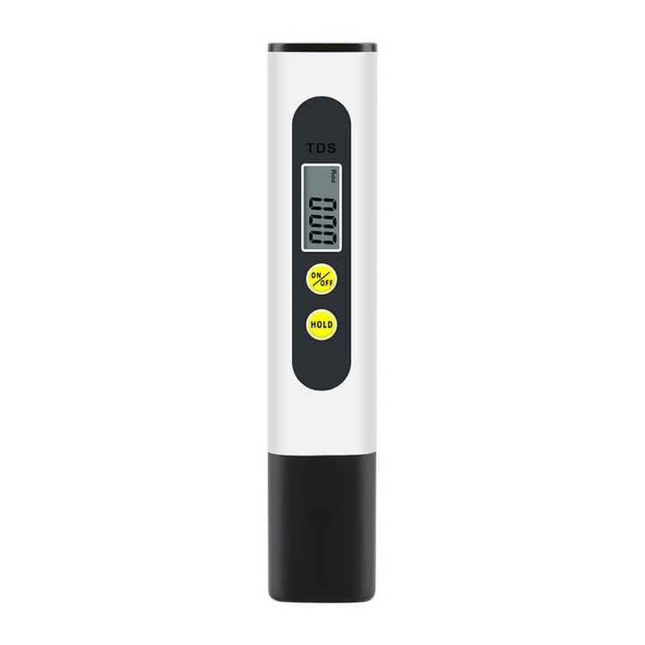 TDS Meter Digital Water Quality Tester for RO-RODI System Drinking Water Aquariums Hydroponics 0-9990 ppm Measuring Range 1 ppm Increments 2% Readout Accuracy BLack