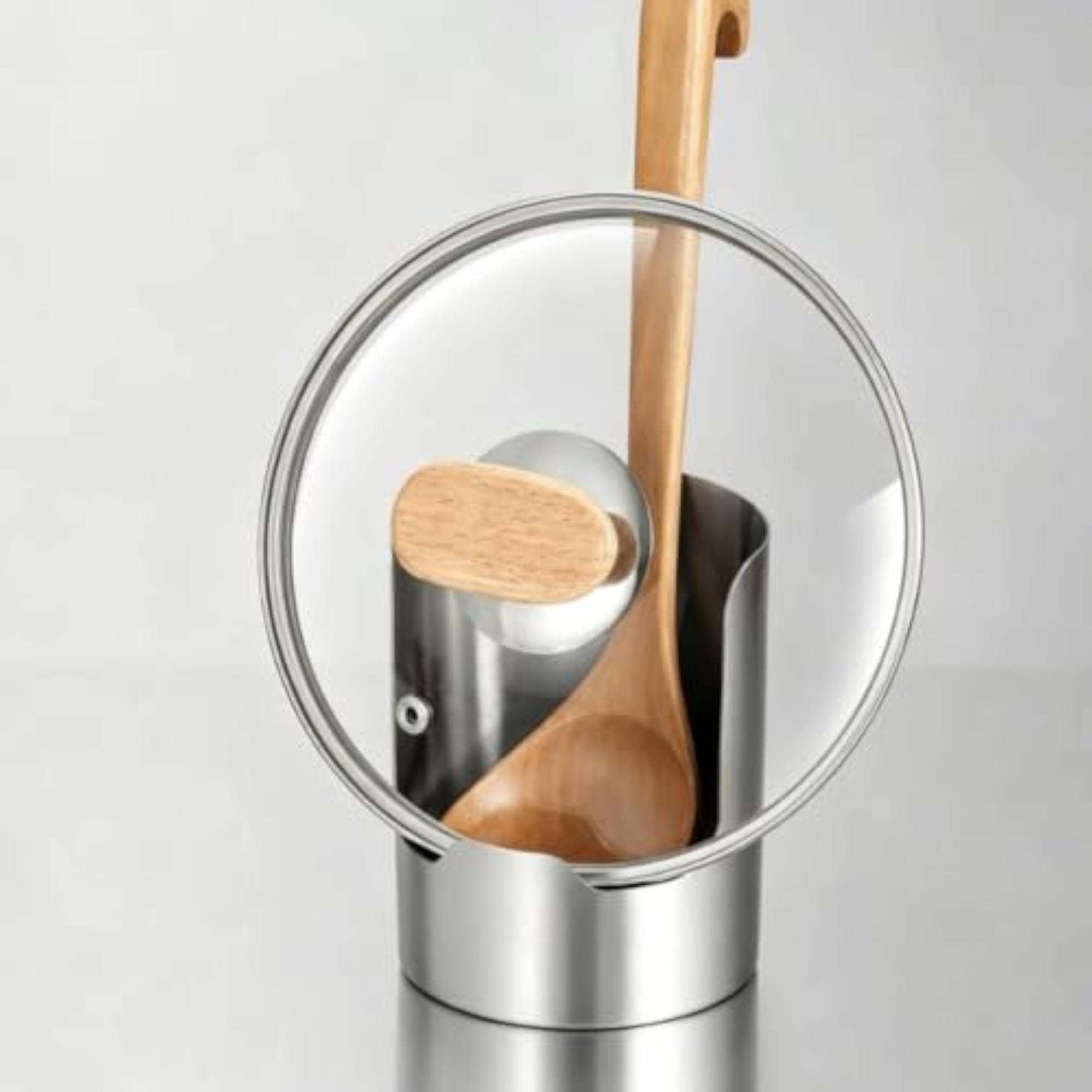 Stainless Steel Spatula Holder and Cutting Board Rack