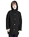 wantdo Boys & Girls Rain Jacket Lightweight Rain Coat Waterproof Windbreaker with Hood Black 6-7