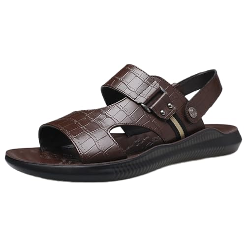 Men's Rubber Sandals Outdoor Sports Hiking Sandals Summer Open Toe Fisherman Sandals for Water Beach