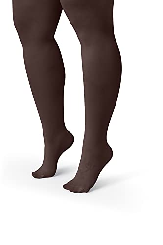 Image of Silky Toes Plus Size Tights for Women | 60D Soft Opaque Comfort Fit Pantyhose | Black or Colored 1-2 pairs | 1X-8X
