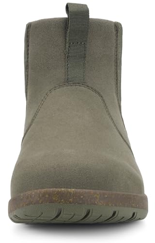 Image of Womens Mens Chelsea Boots Minimalist Winter Snow Boots Wide Width Ankle Booties with Arch Support Slip-on Short Boot Shoes