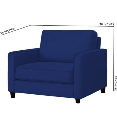 Image of The MM Furniture store Premium Fabric Sofa - Sapphire (1 Seater)