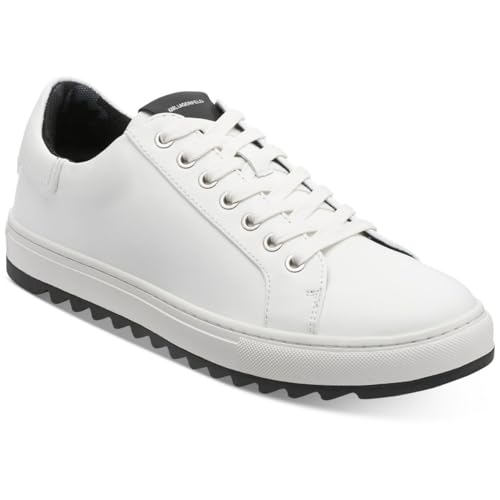 Image of Karl Lagerfeld Mens Leather Two Tone Sole Sneaker