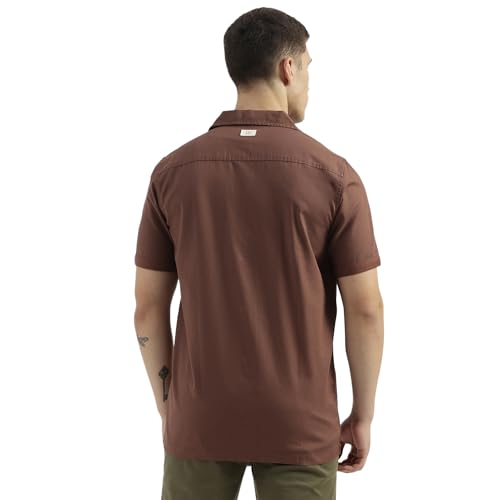 Image of United Colors of Benetton Regular Fit Resort Collar Solid Shirt