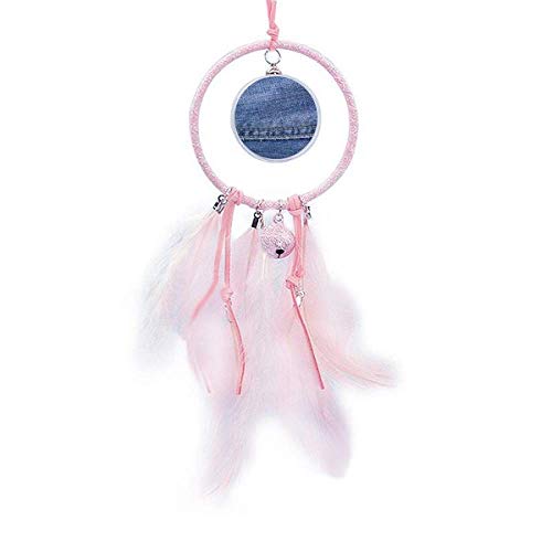 Dream catcher d'exception Jean Jean Cow-Boy, doublure textile noble et délicate petite cloche de décoration