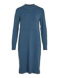 Größe L Vila Female Midikleid Langärmeliges Rundhalsausschnitt
