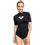 Roxy Women’s Short Sleeve Rashguard – UPF 50+, Compression Fit, Surf, Hiking, Yoga, Quick-Dry
