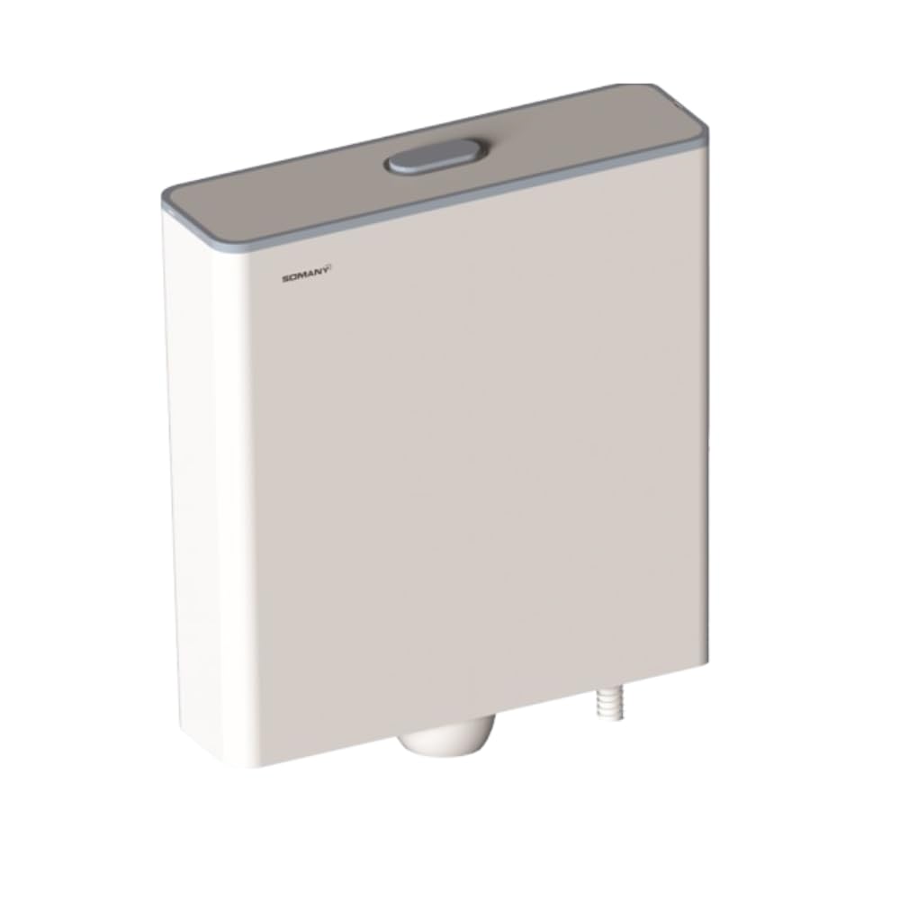 Somany POWER Single Flush PP Cistern Flush Tank Size: (WxPxH) 370x110x445mm-image-3