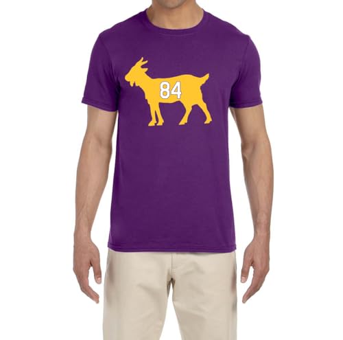 Purple Minnesota Randy Moss Goat Logo T-Shirt