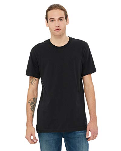BELLA+CANVAS Jersey Short-Sleeve T-Shirt (3001C) Vintage Black, L