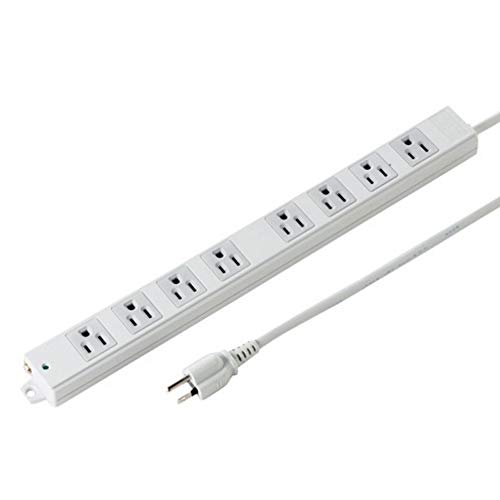 Bloc multiprise 8 sorties SANWA SUPPLY TAP-K8N-1 blanc parafoudre tension 125V