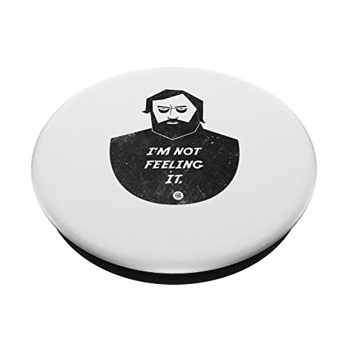 I'm not feeling it - Sarcastic Rebel Attitude Reject PopSockets Swappable PopGrip, Black - Image 2