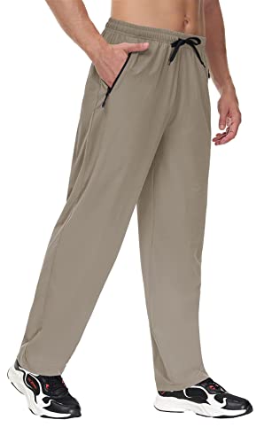 Butrends Wandelbroek voor heren, licht, waterdicht, outdoorbroek, wandelen, bergbeklimmen, met zakken met ritssluiting, elastische taille, workout-hardloopbroek, elastische ademende sportbroek - Image 3