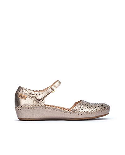 Image of PIKOLINOS P. Vallarta Women's Semi-Open Shoes | Leather | Silver