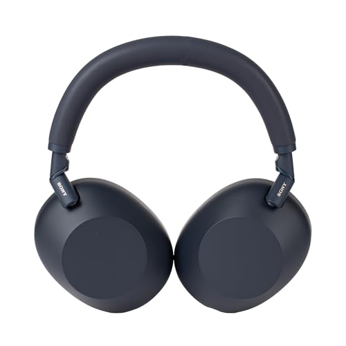 Image of Sony WH-1000XM6 Wireless Noise Canceling Headphones (Blue) (Blue) Bundle
