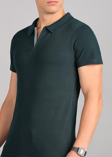 Image of INKKR Men's Solid Polo Neck Half Sleeve Stylish T-Shirt Combo (Size-XXL)