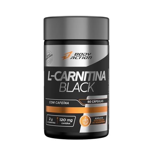 L-Carnitina Black Com Cafeína 90 Cápsulas Bodyaction