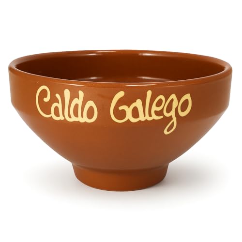 Pack de 6 Taza Barro Caldo Gallego Galicia artesanía Caldo Barro
