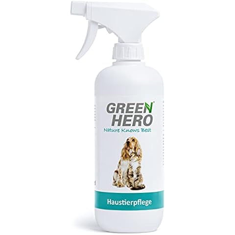 Green Hero Haustierpflege Spray 500ml Mittel gegen Juckreiz für Hund und Katze, Pflegt die Haut bei Grasmilben Milben Räude Reizungen Läusen und unterstützt den Regenerationsprozess Anti Juckreiz Cover