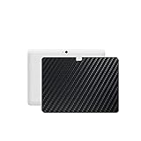 二枚 Sukix 背面保護フィルム 、 ATiC docomo Dtab d-01H/Huawei MediaPad M2 10.0 10.1 インチ 向けの ブラック カーボン調 TPU 保護フィルム 背面 フィルム スキンシール 背面保護 背面フィルム（非 ガラスフィルム 強化ガラス ガラス ） 修繕版
