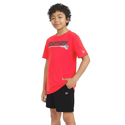 Image of Champion Boys 2 Piece Short Sleeve Shirt and Mesh Shorts Sets