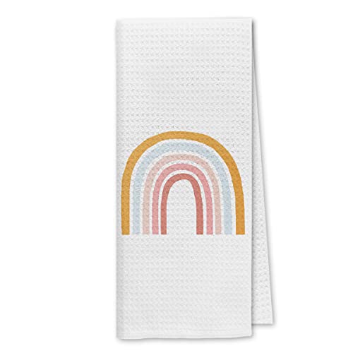 Dibor Boho Rainbow Colorful Kitchen Towels Dish Towels Dishcloth,Boho Nature Landscape Decorative Absorbent Drying Cloth Hand Towels Tea Towels For Bathroom Kitchen,Boho Lovers Girls Women Gifts(319) #TOP16
