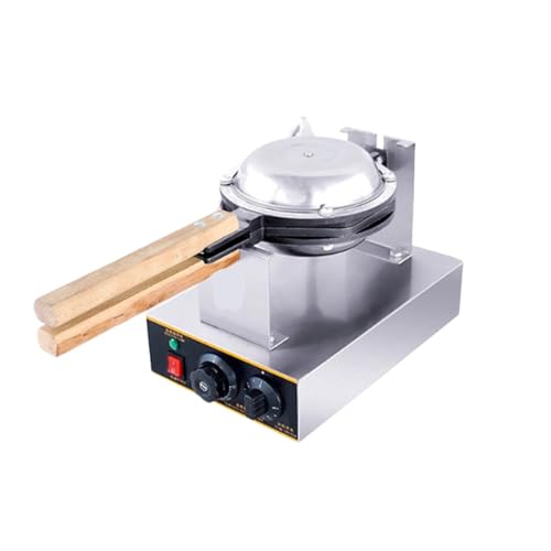 Gaufrier Belge à Bulles Gaufrier Puff, Appareil à Gaufres Professionnelle Double Tête, Acier Inoxydable Antiadhésif Pour Restaurant, Café Et Boutique De Snacks(Single pot)