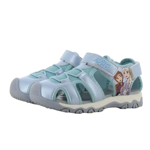 Leomil Frozen Sandales Fille Girl Sandale 27, Chaussures d'été pour enfants, Bleu