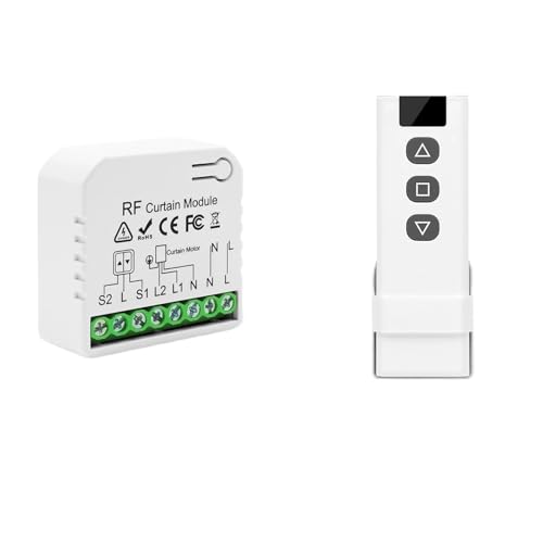 ��?�����[���[�V���b�^�[���[�^�[�pRF 433MHz���C�����X�X�C�b�`�A70M�͈́AWiFi�s�v(1 Module 1 Remote)