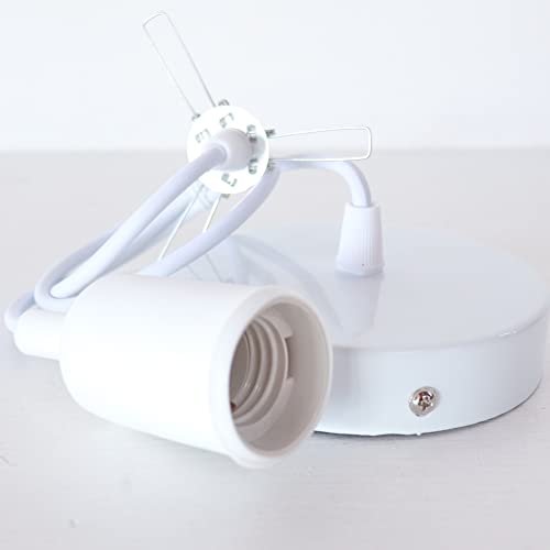 Thaihome White Light Set - Cable Set For Pendant Light - Hardwired Fixtures - White Cable Set - Pendant Lamp Cord-Light Set - Adjustable Hanging Cord #TOP2