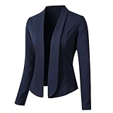 blazer de bureau pour femme - décontracté - boléro sportif - long sweat blazer - cardigan à manches longues - coupe ajustée - pour le travail, le bureau - veste de survêtement pour femme blazer femme chic et elegant,femme casual blazer business boutons manche longue costume jackets élégant ol bureau affaires slim fit veste de costume jacket manteau,s-5xl