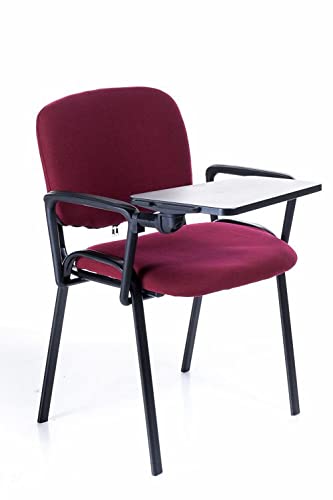 Sedie Rosse con Scrittoio ribaltabile, conference