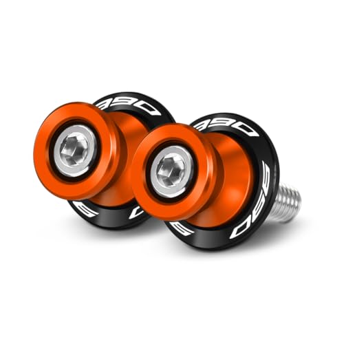 MFGZD M10 Moto Diabolos Compatible avec D&uke 990 Supre/R/T Für 990 Adventure/R/S CNC Curseurs de Bras Oscillant Support Moto(orange)