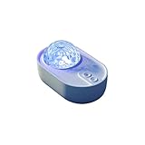 Lámpara de proyección de luz nocturna, mini nave espacial, música, láser, ondulación, cielo estrellado, lámpara para dormitorio, escritorio, mesita de noche