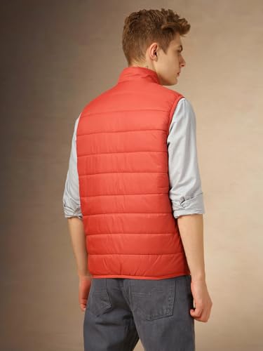 Image of Dennis Lingo Men Regular Fit Polyester Sleeveless Solid Jackets