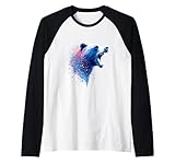 Photo Gallery ruggito orso fuoco e ghiaccio spruzzi colore maglia con maniche raglan Photo Gallery ruggito orso fuoco e ghiaccio spruzzi colore maglia con maniche raglan